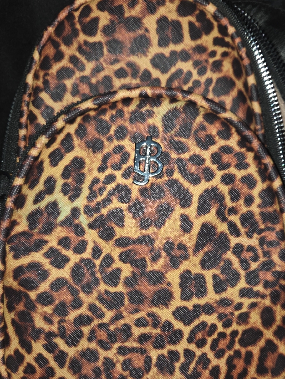 Leopard Print Crossbody Bag - Brown/Tan